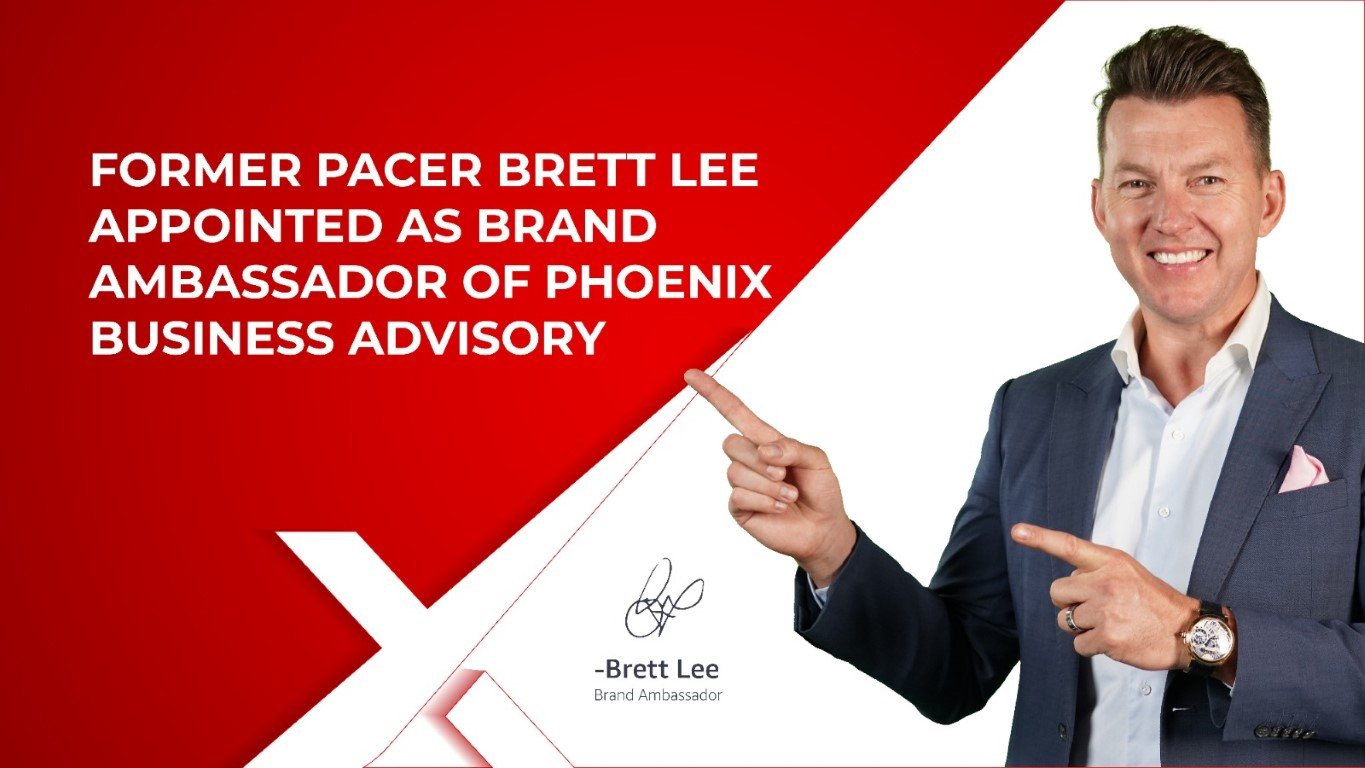 Former Pacer Brett Lee Appointed As Brand Ambassador Of Phoenix Business Advisory