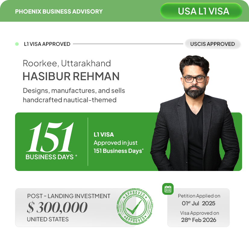 Hasibur Rehman USA L1 Visa Approval